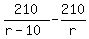 210%2F%28r-10%29+-+210%2Fr