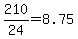 210%2F24+=+8.75