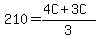 210=%284C%2B3C%29%2F3