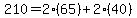 210=2%2865%29%2B2%2840%29