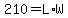 210+=+L%2AW