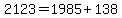 2123=1985%2B138