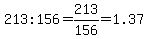 213%3A156=213%2F156=1.37