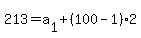 213=a%5B1%5D%2B%28100-1%292