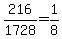216%2F1728+=+1%2F8