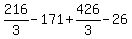 216%2F3-171%2B426%2F3-26