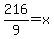 216%2F9=x