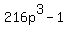 216p%5E3+-+1