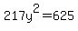 217y%5E2+=+625