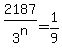 2187%2F3%5En=1%2F9