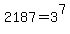2187=3%5E7
