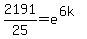 2191%2F25=e%5E%286k%29