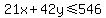 21x%2B42y%3C=546
