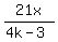 21x%2F%284k-3%29