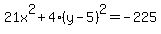 21x%5E2%2B4%28y-5%29%5E2=-225