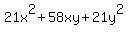 21x%5E2%2B58xy%2B21y%5E2