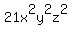 21x%5E2y%5E2z%5E2