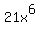 21x%5E6