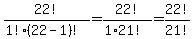 22%21%2F%281%21%2822-1%29%21%29=+22%21%2F%281%2A21%21%29=22%21%2F21%21