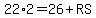 22%2A2=26%2BRS