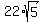 22%2Asqrt%285%29