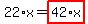 22%2Ax=highlight_red%28+42%2Ax+%29