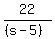 22%2F%28%28s-5%29%29