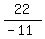 22%2F%28-11%29