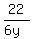 22%2F%286y%29