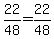 22%2F48+=+22%2F48