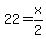 22=x%2F2