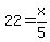 22=x%2F5