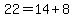 22+=+14+%2B+8