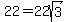 22+=+22sqrt%283%29