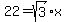 22+=+sqrt%283%29%2Ax