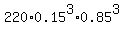 220%2A0.15%5E3%2A0.85%5E3
