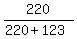 220%2F%28220%2B123%29