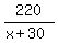 220%2F%28x%2B30%29