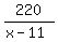 220%2F%28x-11%29