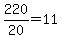 220%2F20=11