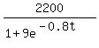 2200%2F%281%2B9e%5E%28-0.8t%29%29