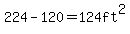 224-120=124ft%5E2