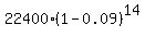 22400%2A%281-0.09%29%5E14