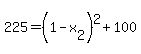 225=%281-x%5B2%5D%29%5E2%2B100