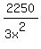 2250%2F%283x%5E2%29