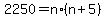 2250=n%2A%28n%2B5%29