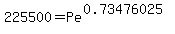 225500+=+Pe%5E%280.73476025%29