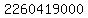 2260419000