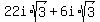 22i%2Asqrt%283%29%2B6i%2Asqrt%283%29