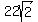 22sqrt%282%29